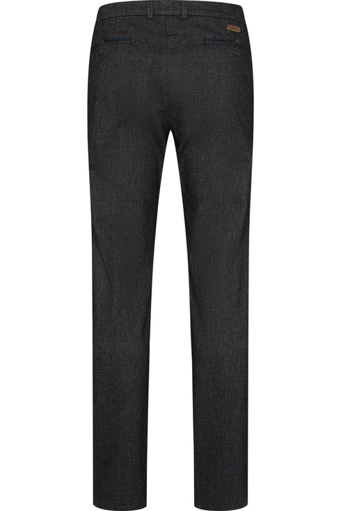 Dark Grey Yarn Dyed Stretch Pants